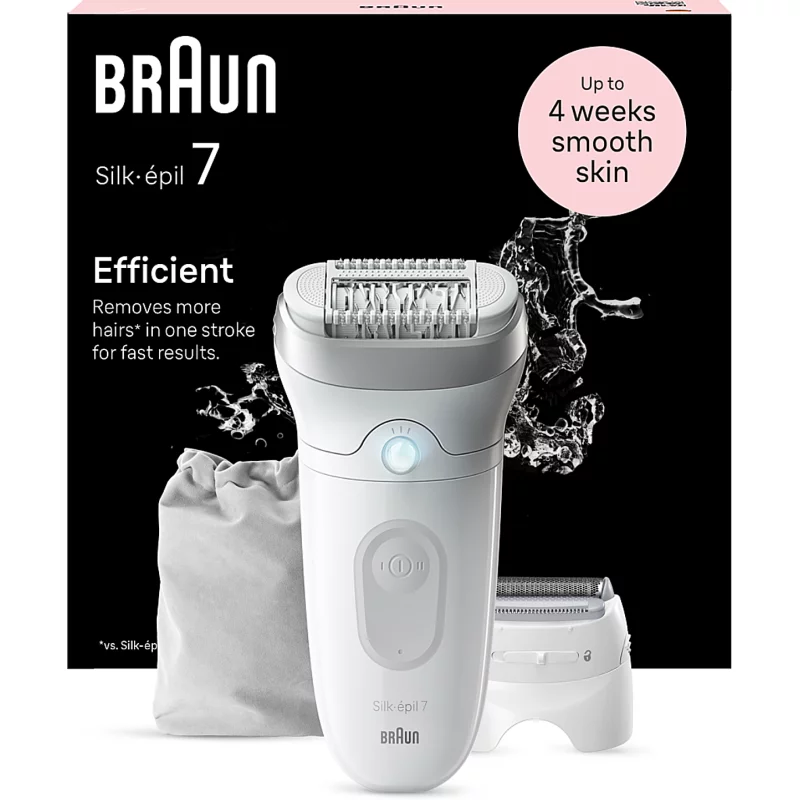 Image : Braun Silk epil 7 SE 7-041 Blanc Epilateur electrique
