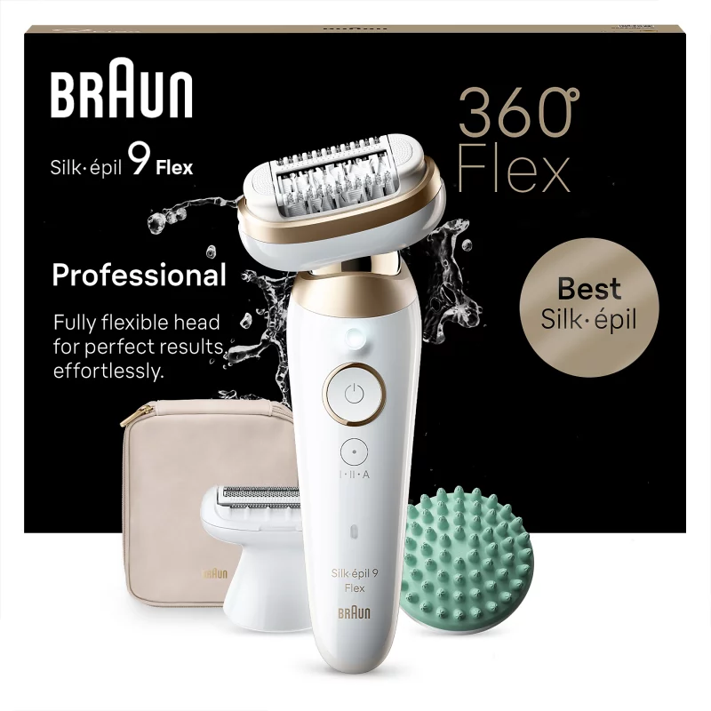 Image : Braun Silk epil 9 Flex SES 9-071 3D Blanc et Dore