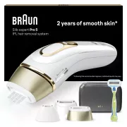Braun Silk expert Pro 5 PL5242 Blanc et Dore