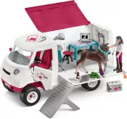 SCHLEICH Veterinaire Mobile avec Poulain Hanovrien