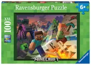 Ravensburger Puzzle 100 p XXL - Monstres de Minecraft
