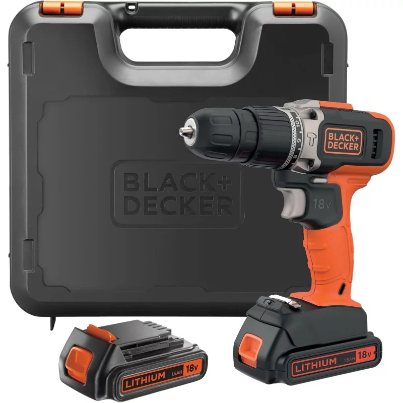 Image : BLACK+DECKER BCD003C2K-QW Perceuse a percussion