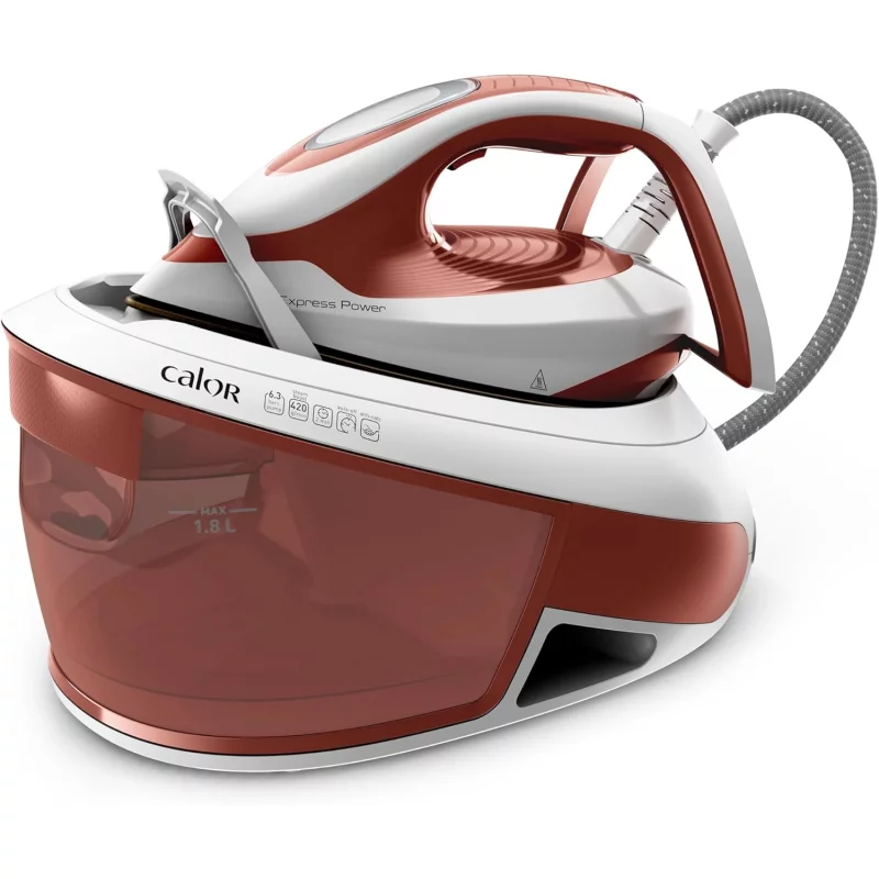 Image : CALOR SV8110C0 Centrale vapeur Blanc/marron