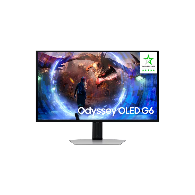 Image : Samsung Odyssey OLED G6 27' G60SD - Argente LS27DG600SUXEN