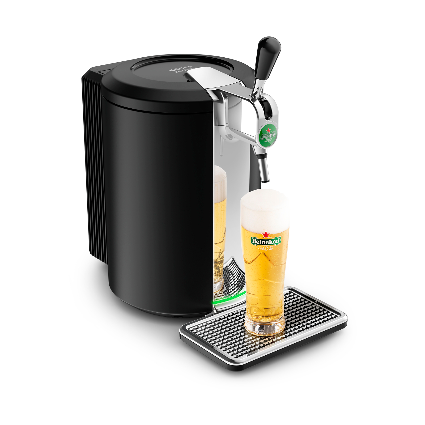 Image : BEERTENDER YY4809FD KRUPS COMPACT NOIRE Tireuse a Biere Futs 5L