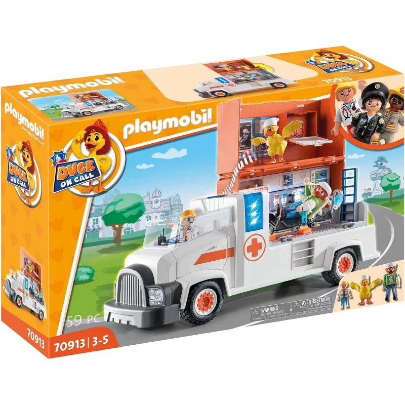Image : Playmobil 70913 Duck on Call - Ambulance