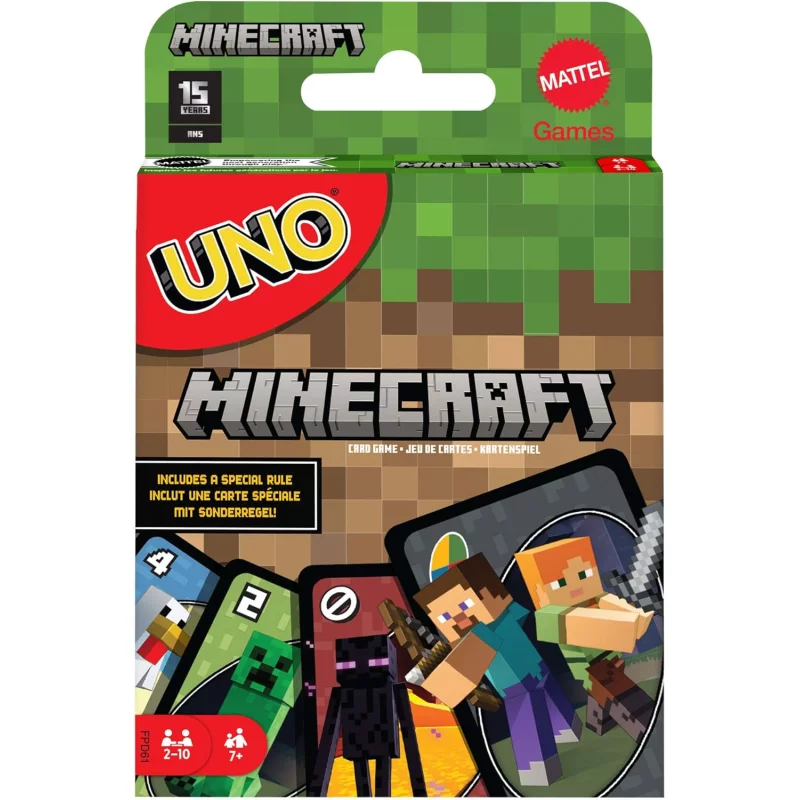 Image : Mattel UNO Minecraft