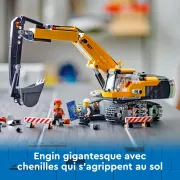 Image : LEGO City 60420 La pelleteuse de chantier jaune