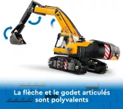 Image : LEGO City 60420 La pelleteuse de chantier jaune