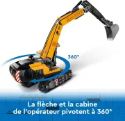 Image : LEGO City 60420 La pelleteuse de chantier jaune