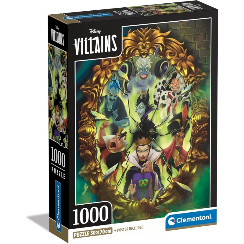 Image : Puzzle Disney Villains – 1000 pieces Clementoni Collection –