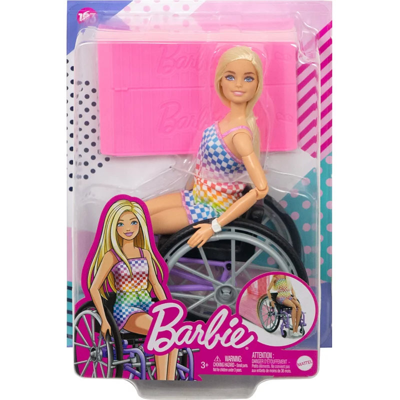 Image : Barbie Fashionistas et Son Fauteuil Roulant et rampe
