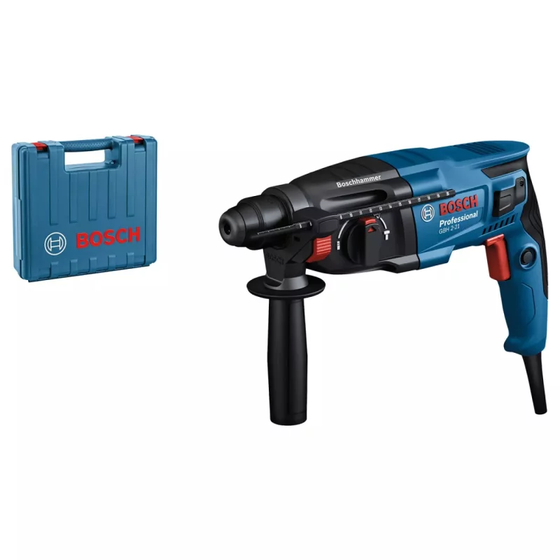 Image : Perforateur-burineur SDS Plus 720W GBH 2-21 + coffret standard - BOSCH - 06112A6000