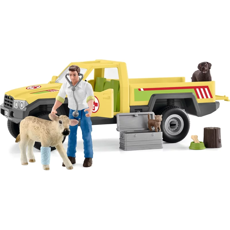 Image : SCHLEICH 42503 Visite du veterinaire a la Ferme