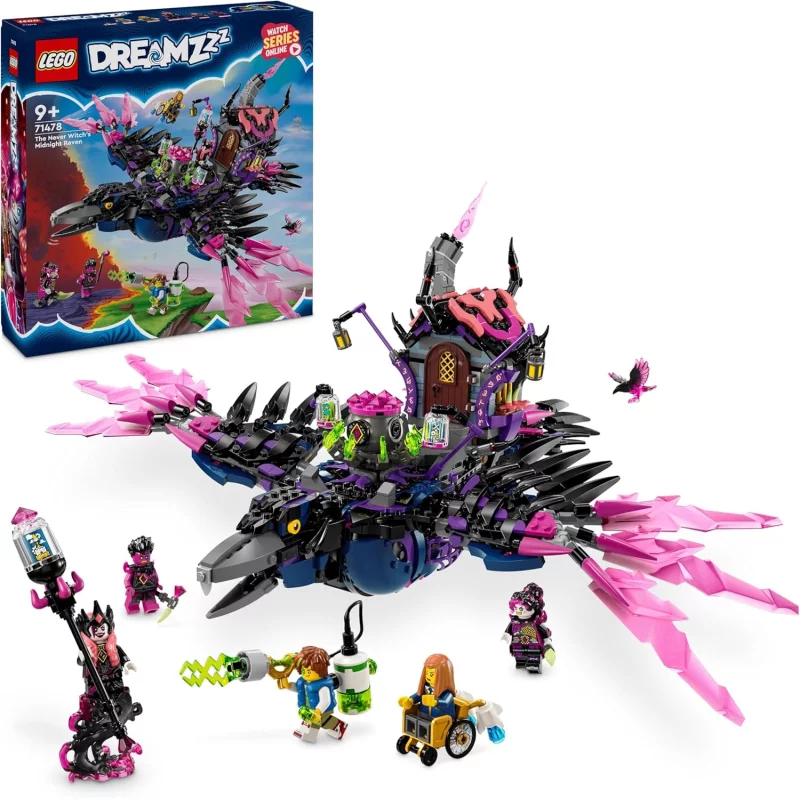 Image : LEGO DREAMZzz 71478 Le corbeau de minuit de la Sorciere des cauchemars