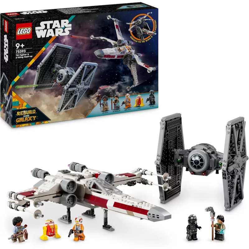 Image : LEGO Star Wars 75393 TIE Fighter et X-Wing a combiner