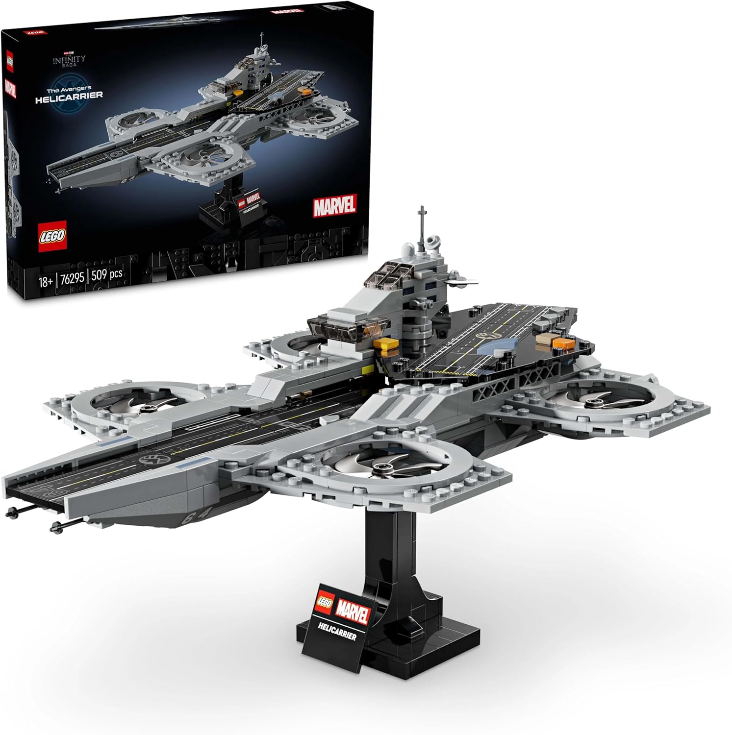 Image : LEGO Marvel 76295 L'heliporteur des Avengers