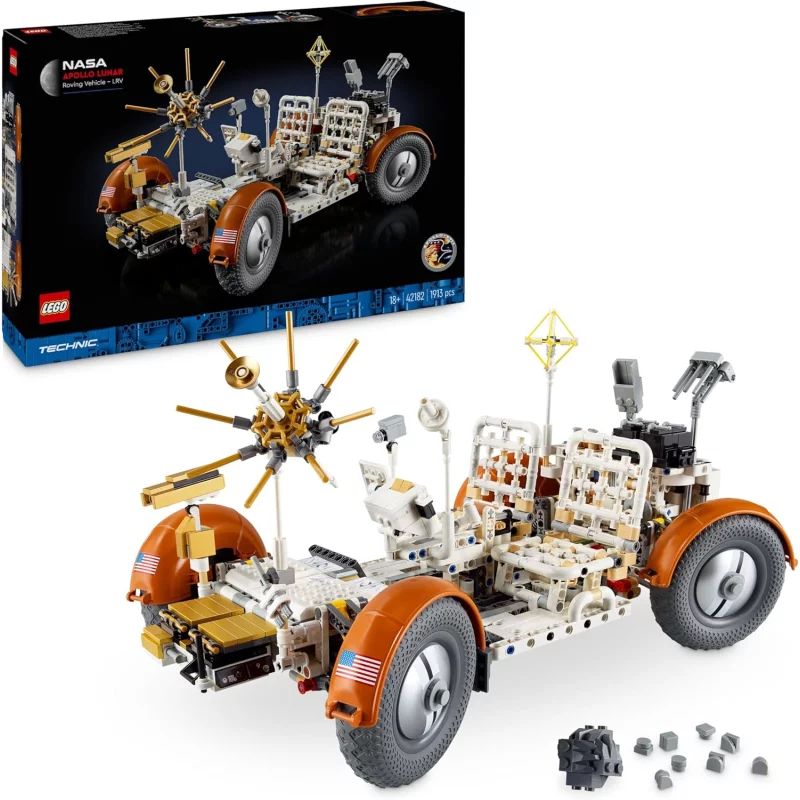 Image : LEGO Technic 42182 Vehicule d'exploration lunaire NASA Apollo - LRV