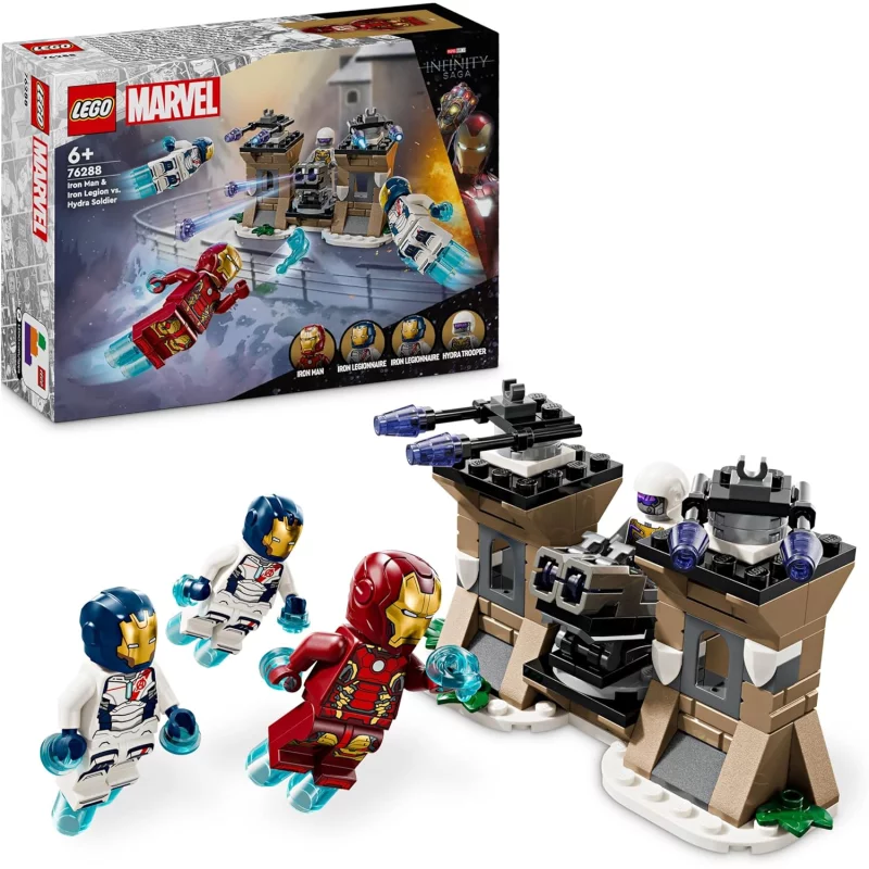 Image : LEGO Marvel 76288 Iron Man et l'Iron Legion contre le soldat de l'Hydra