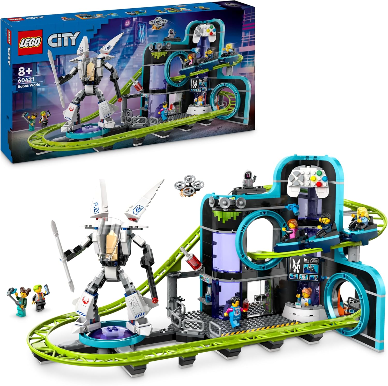 Image : LEGO City 60421 Le parc d'attractions de Robot World
