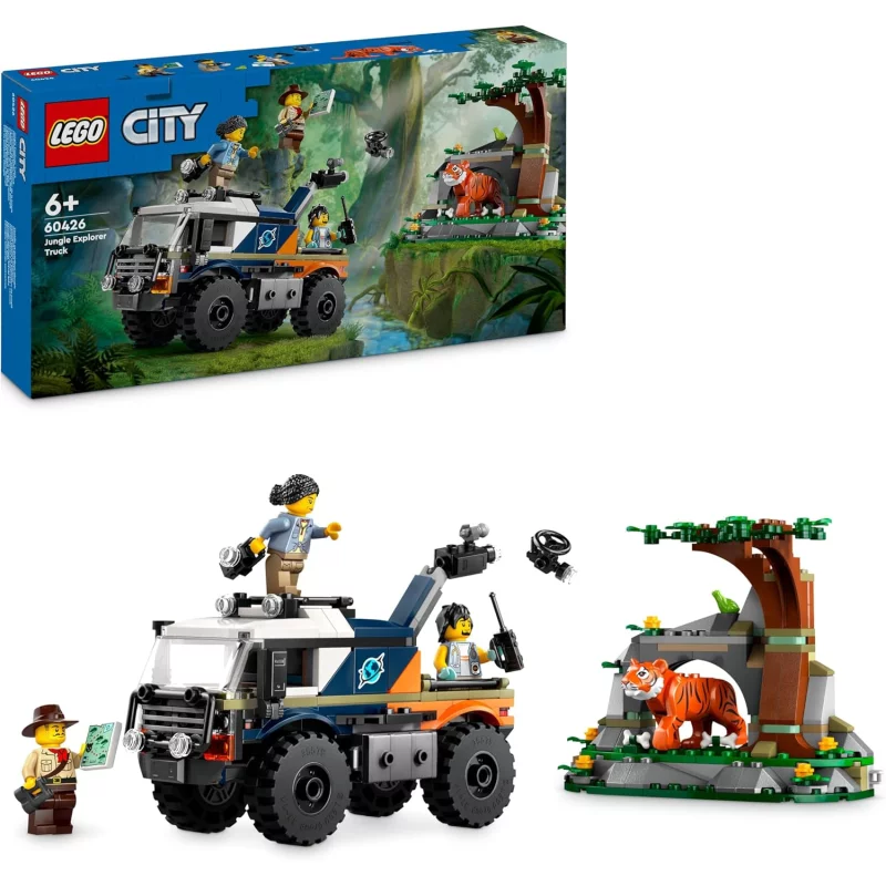 Image : LEGO City 60426 Le camion tout-terrain de l'explorateur de la jungle