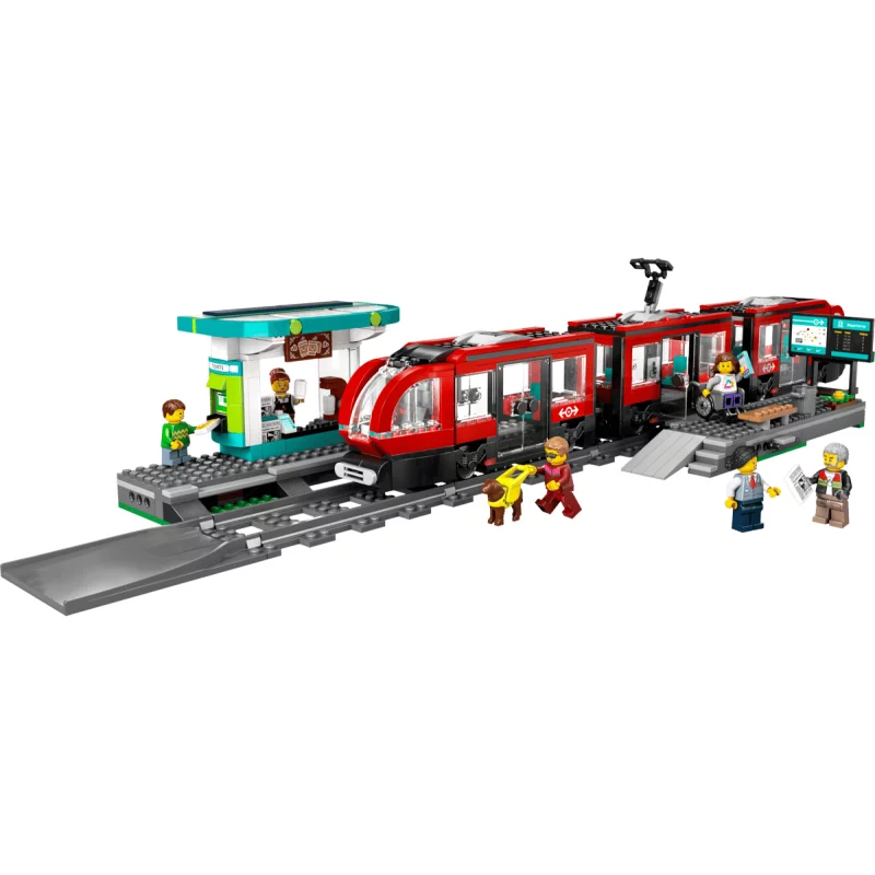 Image : LEGO City 60423 Le tramway et la station du centre-ville