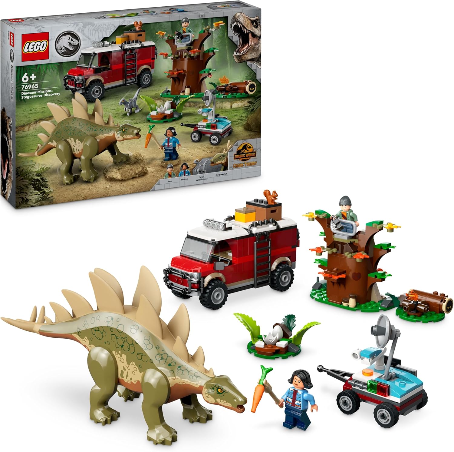 Image : LEGO Jurassic World 76965 Missions dinosaures: la decouverte du stegosaure