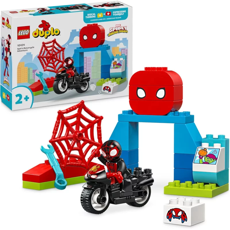 Image : LEGO Spider-Man 10424 L'aventure en moto de Spin