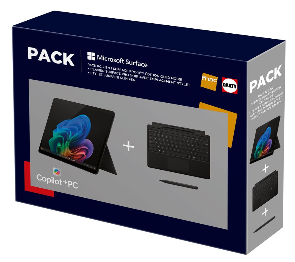 Image : Surface Pro 13' OLED MICROSOFT 16Go 512Go SSD 2024 + KEYBOARD + STYLET