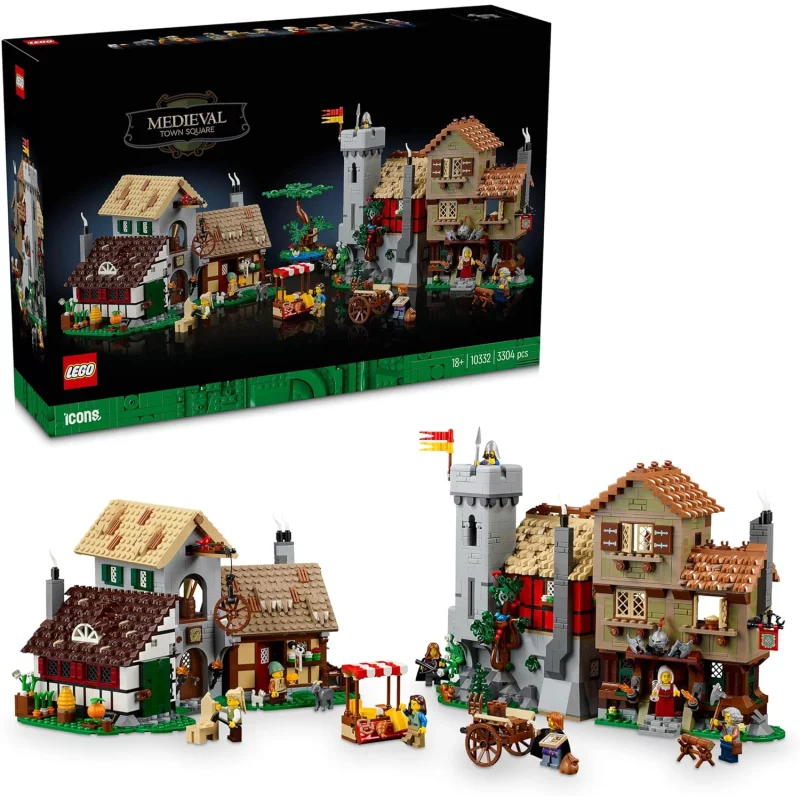 Image : LEGO Icons 10332 La place de la ville medievale