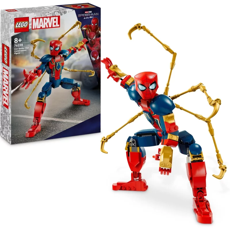 Image : LEGO Marvel 76298 Figurine d'Iron Spider-Man a construire