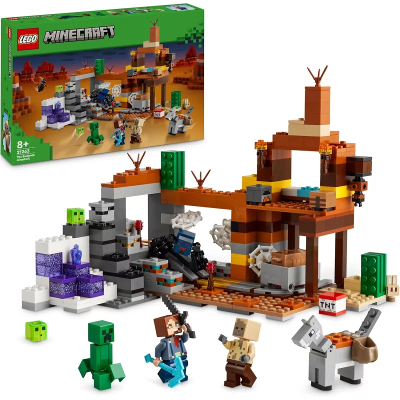 Image : LEGO Minecraft 21263 La mine des Badlands