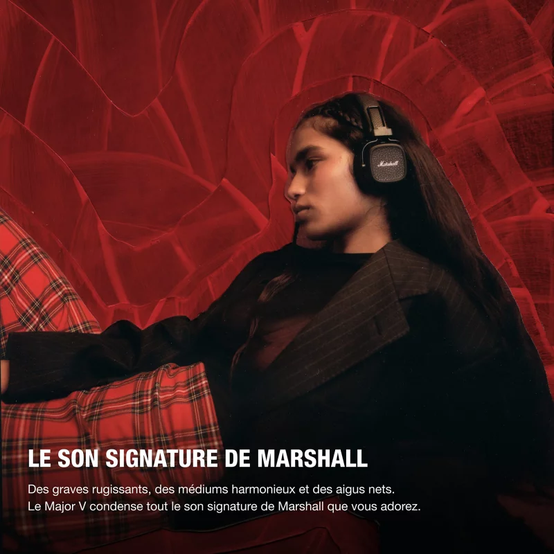 Image : Casque MARSHALL Major V Noir