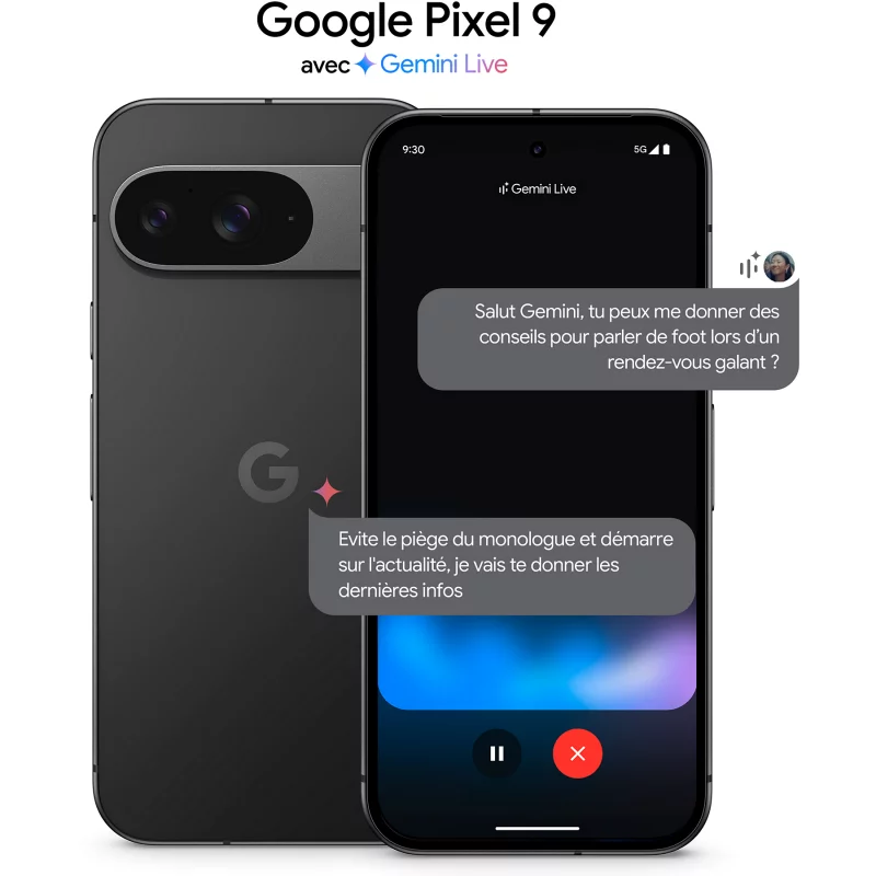 Image : Google Pixel 9 128 Go Noir Obsidienne - GA05226-GB