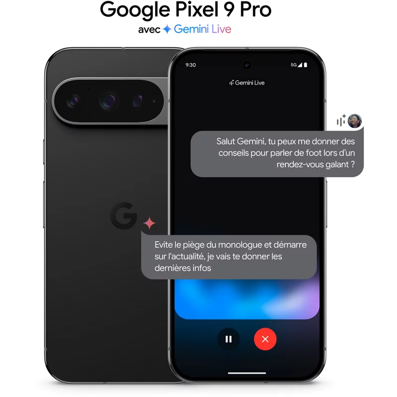 Image : Google Pixel 9 Pro 512 Go Noir Obsidienne - GA05962-GB