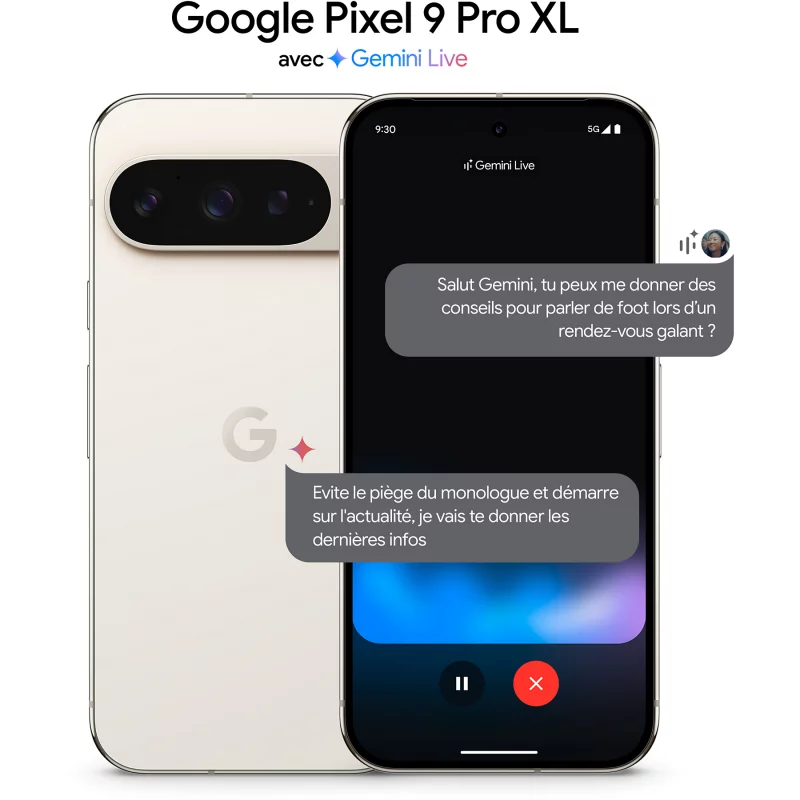Image : Google Pixel 9 Pro XL 128 Go Blanc Porcelaine - GA05980-GB