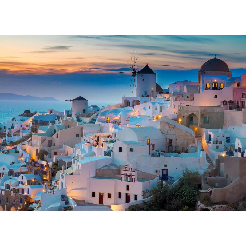 Image : Puzzle 1000 pieces Ravensburger Santorin