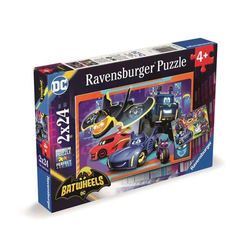 Image : Puzzle Ravensburger Pret pour l'action Batwheels 48 pieces