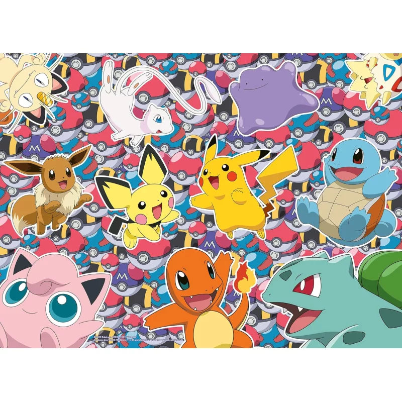 Image : Puzzle Ravensburger Pret pour la bataille Pokemon 100 pieces XXL