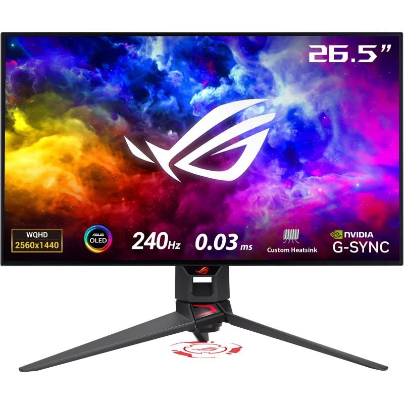 Image : ASUS ROG SWIFT OLED PG27AQDM Plat  27'' Ecran PC Gamer