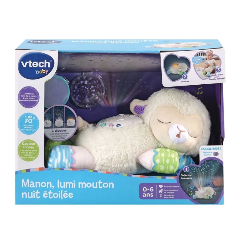 Image : VTECH BABY - Manon Lumi Mouton Nuit Etoilee 3 en 1