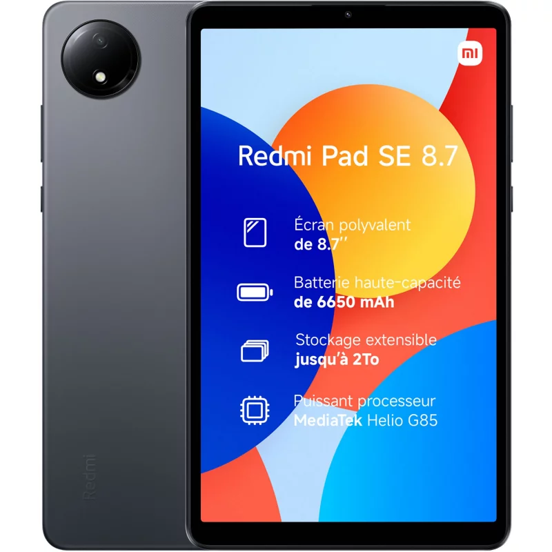 Image : Xiaomi Redmi Pad SE 8.7' 4/64 Go Noir