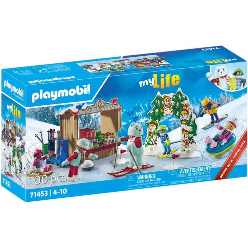 Image : PLAYMOBIL 71453 - Vacanciers et sports d'hiver