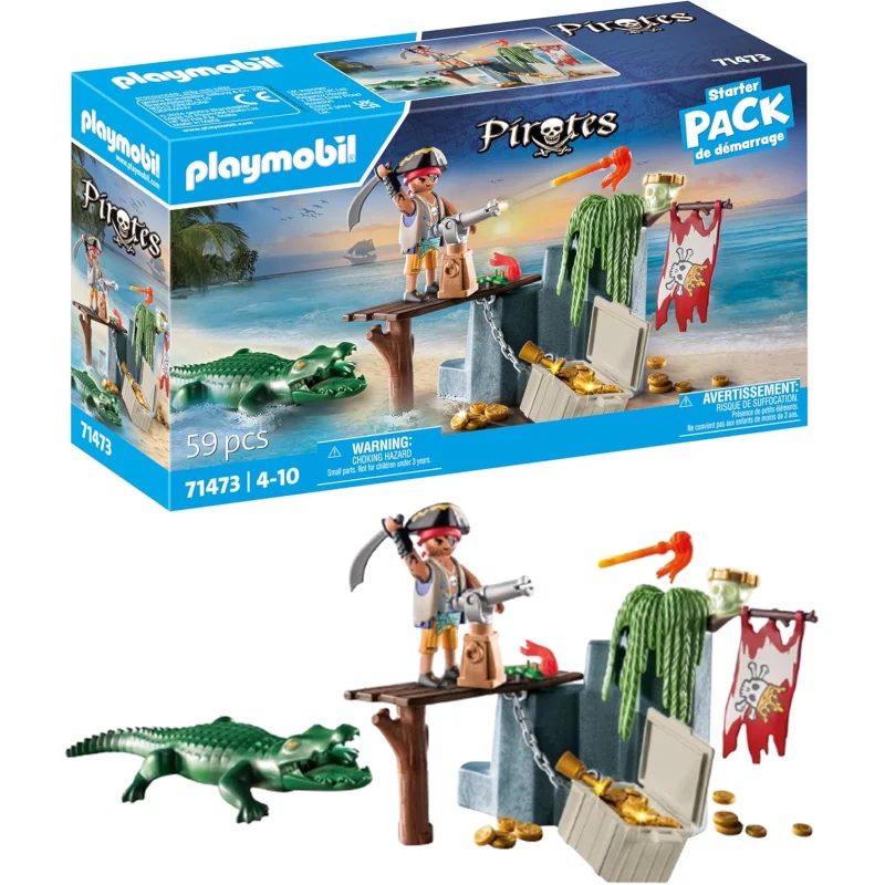 Image : Playmobil 71473 Pirate avec Alligator
