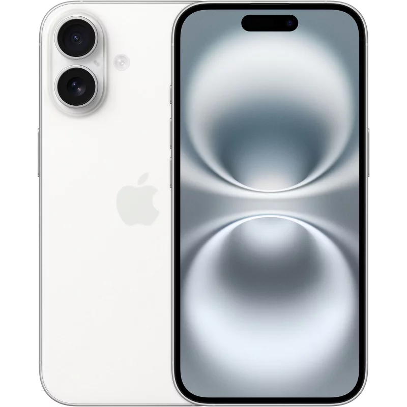 Image : Apple iPhone 16 128 Go Blanc - MYE93ZD/A