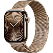 APPLE Watch Series 10 GPS + Cellular 42mm Titane Or / Milanais Or - MX083QF/A APPLE