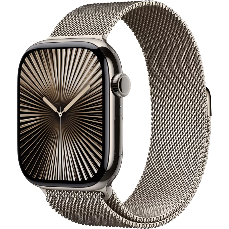 Image : Apple Watch Series 10 GPS + Cellular 46mm Naturel MC7Q4QF/A
