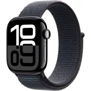 APPLE Watch Series 10 GPS + Cellular 46mm Boitier en Aluminium Noir de Jais avec Boucle Sport Encre Violette - MWY53QF/A