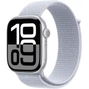Apple Watch Series 10 GPS 46mm Aluminium Argent avec Boucle Sport Nuee bleue - MWWN3QF/A