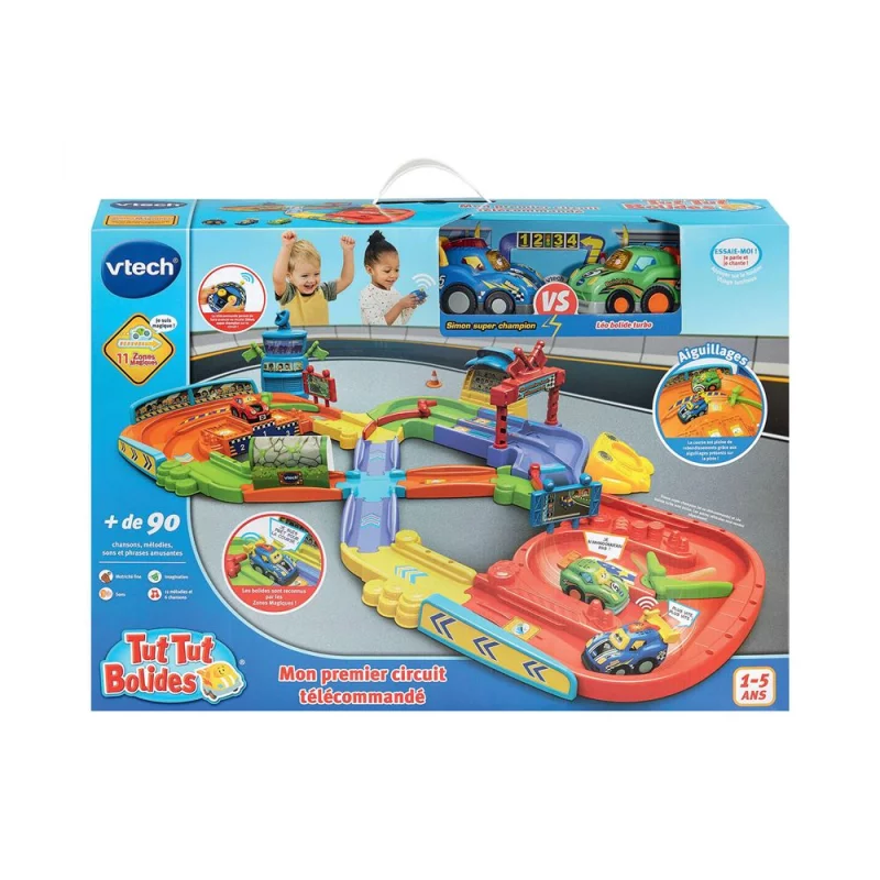 Image : Vtech Tut Tut Bolides Mon premier circuit telecommande avec Simon et Leo